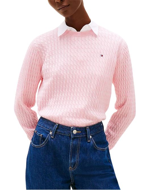 Maglia rosa in cotone Tommy Hilfiger | WW0WW44993TZH